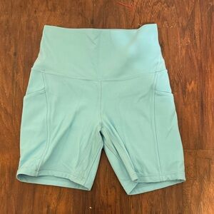Lululemon Light Blue Align 6in Biker Shorts